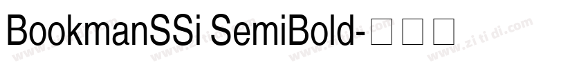 BookmanSSi SemiBold字体转换